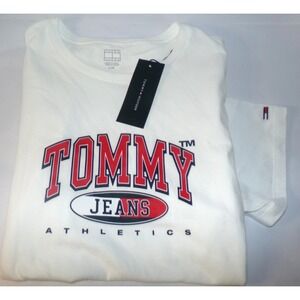 MENS TOMMY HILFIGER‎ S/S T-SHIRT~WHITE- TOMMY JEANS~LRG~NWT